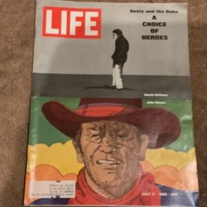 LIFE MAGAZINE JULY 11,1969 titled DUSTY AND THE DUKE A CHOICE OF HEROES.VINTAGE